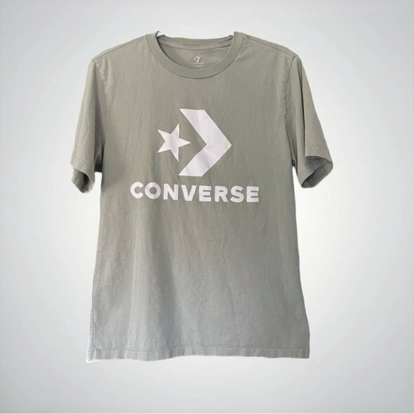 Unisex Small Green Converse Short Sleeve T-shirt - Picture 4 of 6